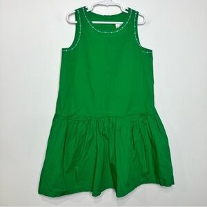 Hanna‎ Andersson green sundress with pockets size 130 - 8